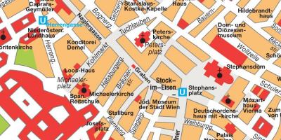Bécs belváros térkép