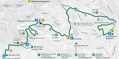Térkép Bécs bécsi egyetemtől