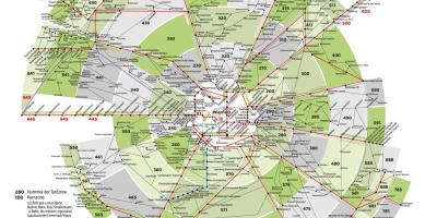 Térkép Bécsi közlekedési zónák