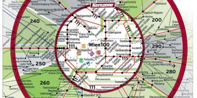 Wien 100 zóna térképen