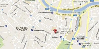 Térkép stephansplatz Bécs térkép
