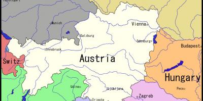 Térkép Bécsi, valamint a környező terület