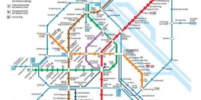 Bécsi metró térkép teljes mérete