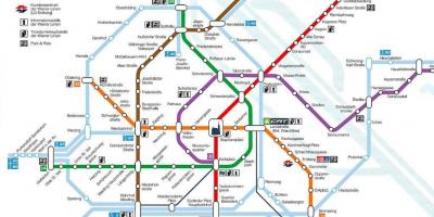 Wien metró térkép