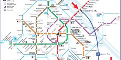 Térkép Wien mitte állomás