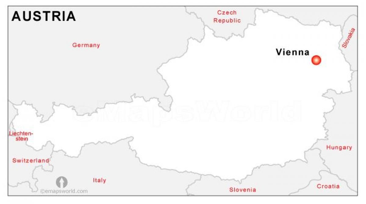 Térkép Ausztria fővárosa