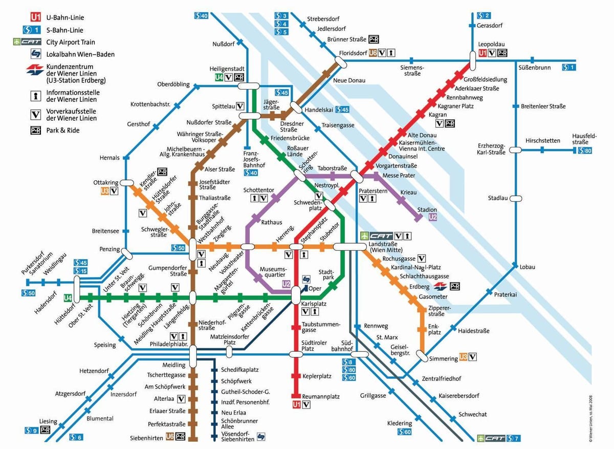 Térkép Bécs mrt