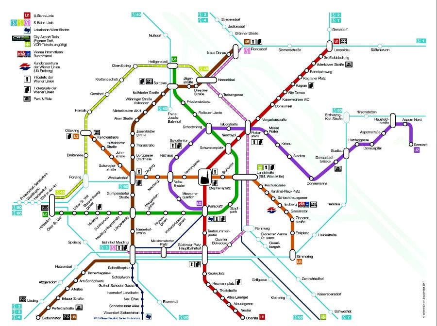 Bécsi metró térkép