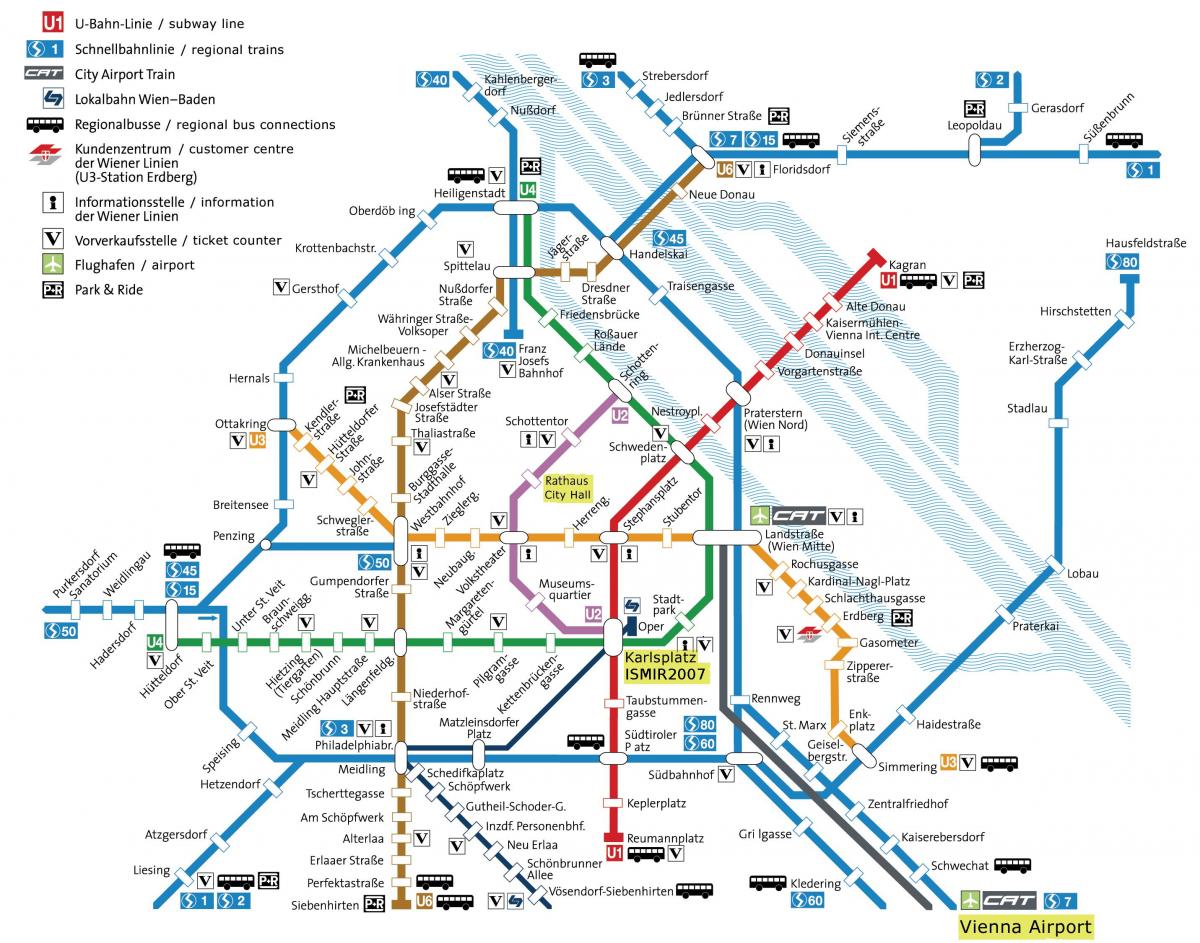 erdberg autóbusz állomás Bécs térkép