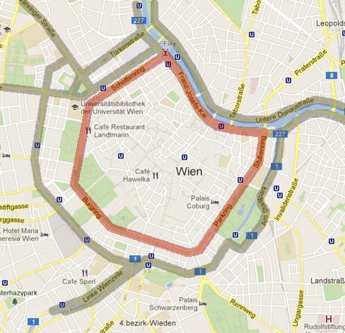 Bécs 7. kerület térkép