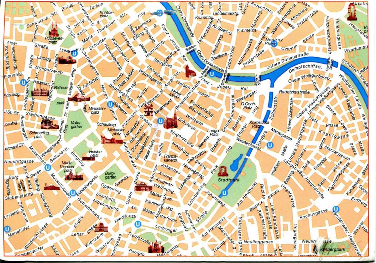 Bécs utazás térkép