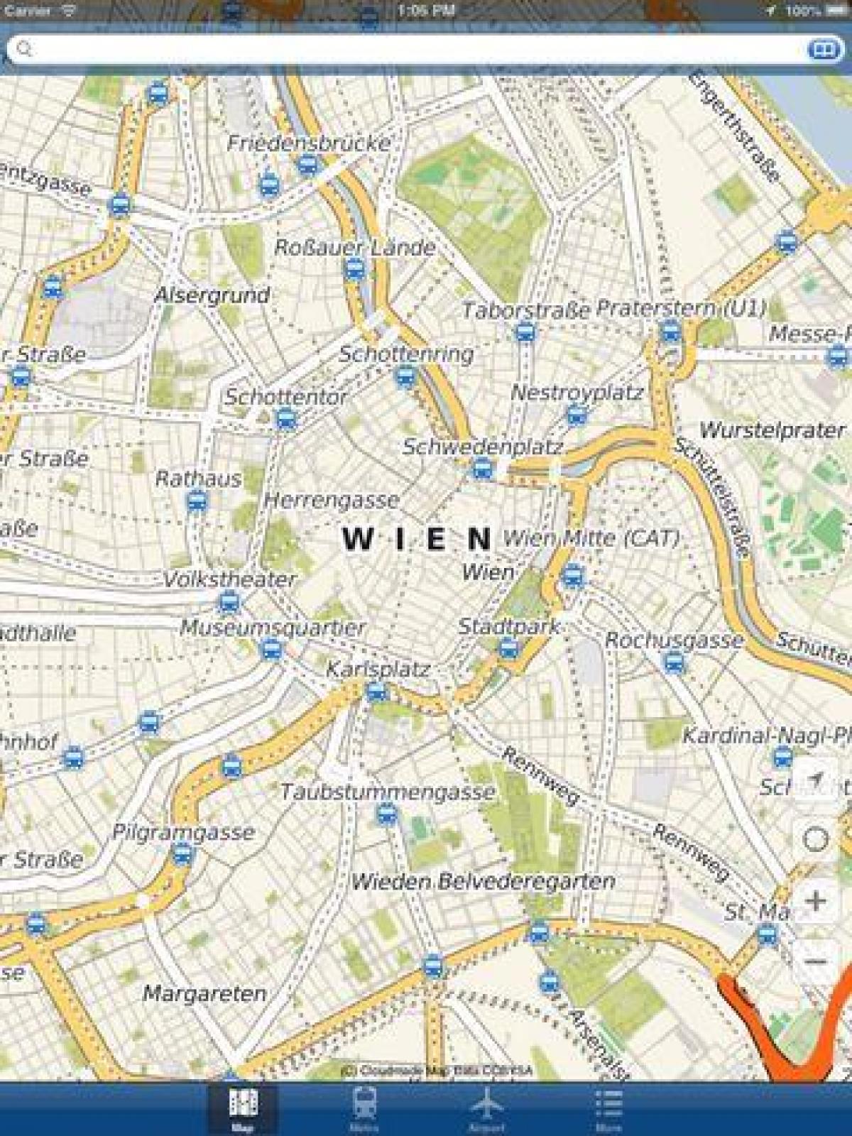 Bécs térkép app