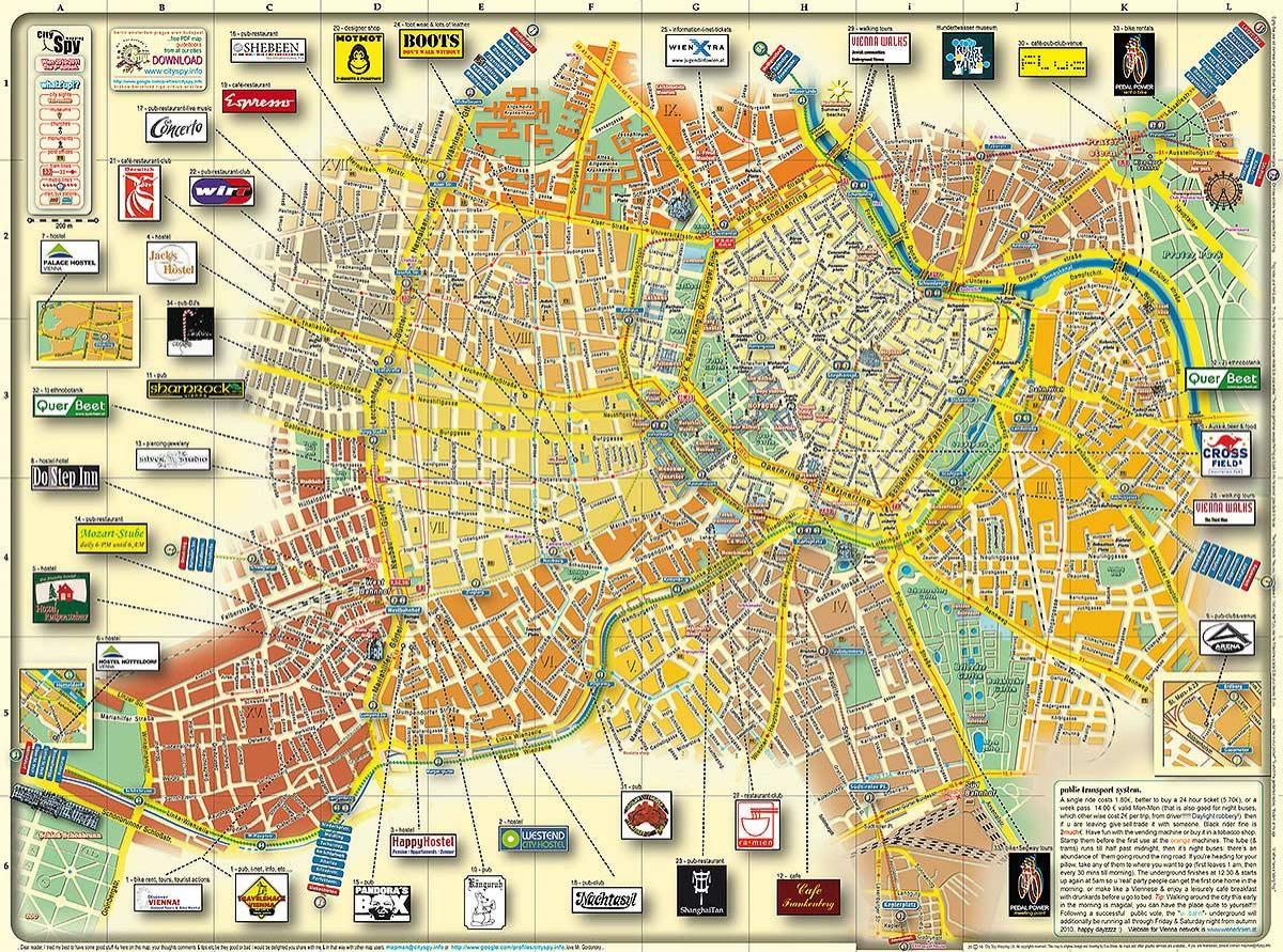 Bécs Ausztria város térkép