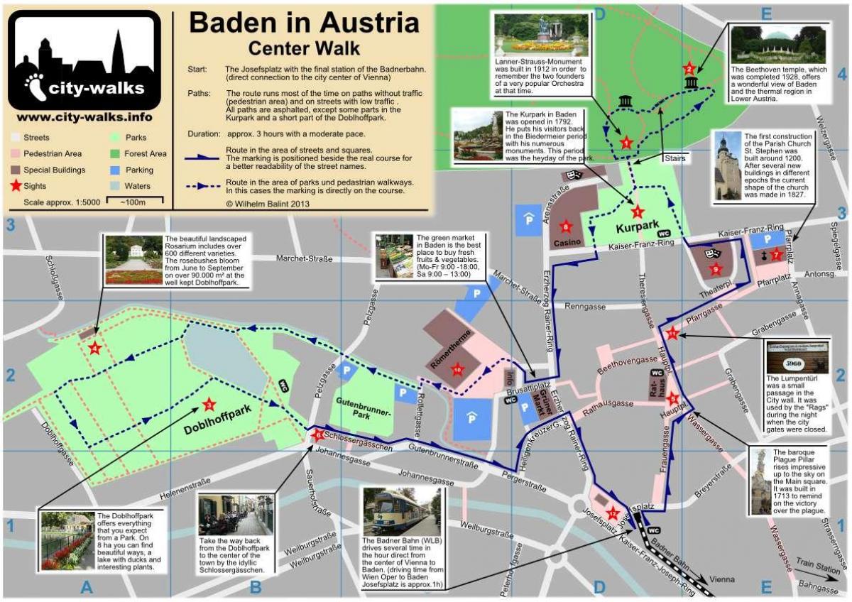 Bécsi séta térkép