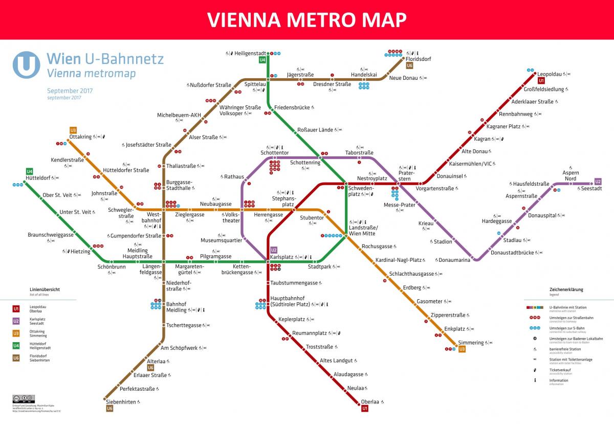Térkép Bécs metro app