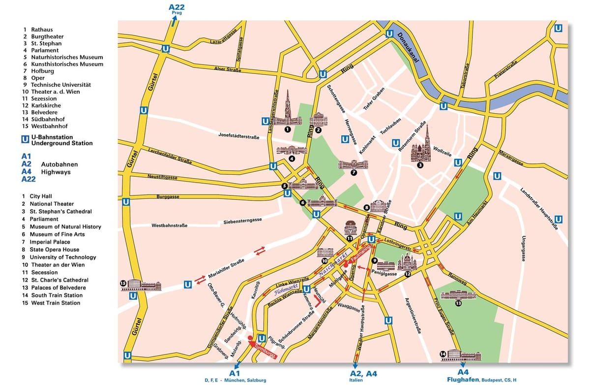 ringstrasse térkép