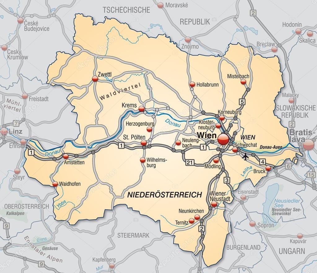 Térkép schwechat 
