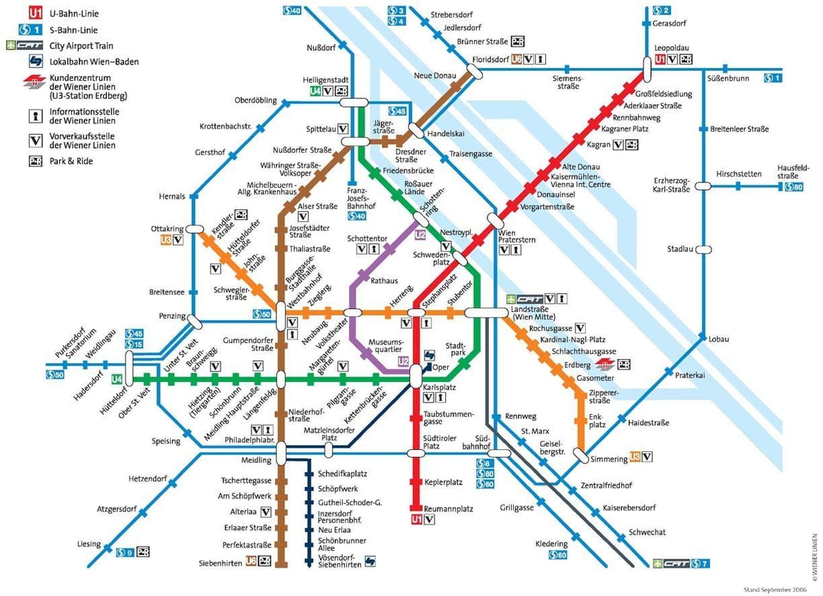 Bécsi metró térkép teljes mérete