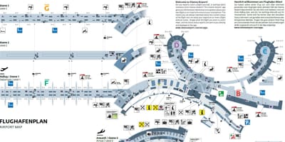 Bécs Ausztria repülőtér térkép