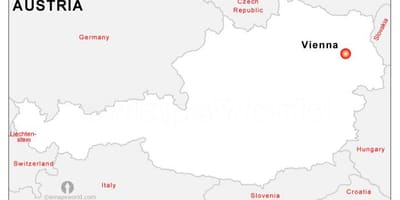 Térkép Ausztria fővárosa
