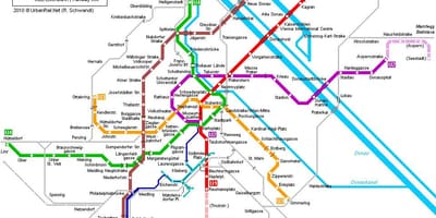 Bécsi metró térkép hauptbahnhof