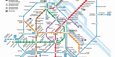 Térkép Bécs mrt