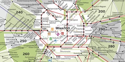 Wien zóna 100 térkép