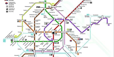 Bécsi metró térkép