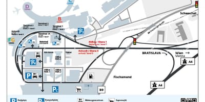 Térkép Bécsi reptéri parkolás