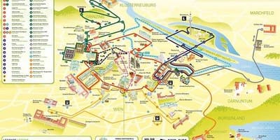 Térkép Bécsi városnéző busz