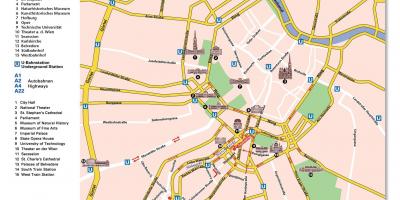 Térkép Bécsi ring road 