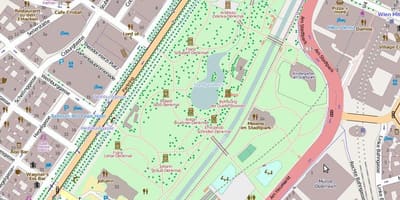 Térkép stadtpark Bécs