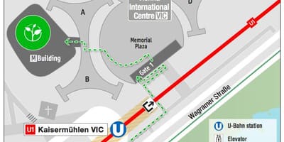 Térkép Bécsi nemzetközi központ