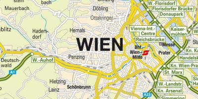 Bécs érdekes pontok térkép