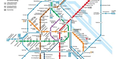 Wien közlekedési térkép