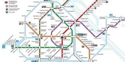 Wien metró térkép